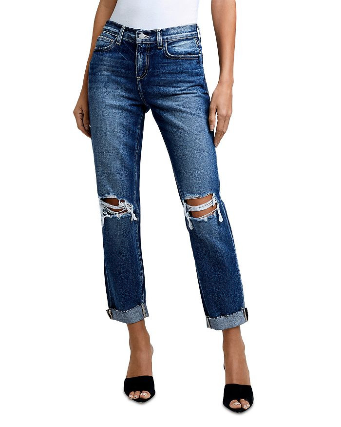 Olga High Rise Cuffed Cigarette Jeans in Amarillo | Bloomingdale's (US)