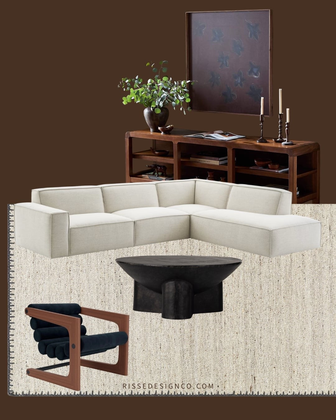 Modern rustic living room moodboard

#LTKHome