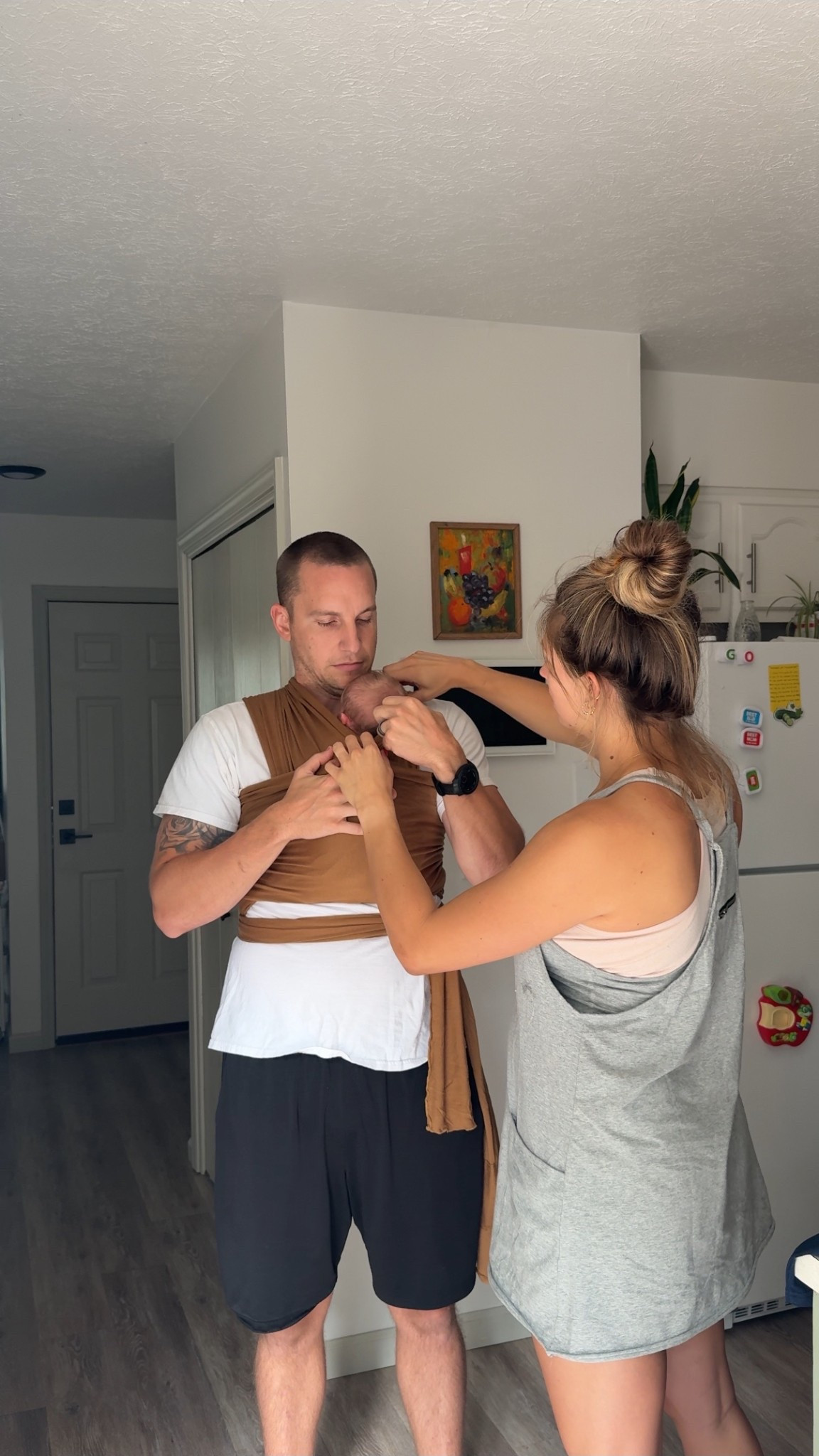 Postpartum outfit + nursing bra + baby carrier (BRIE81868 for 20% off Solly wrap)

Dress: medium
Nursing bra: small busty

#LTKBaby #LTKFamily