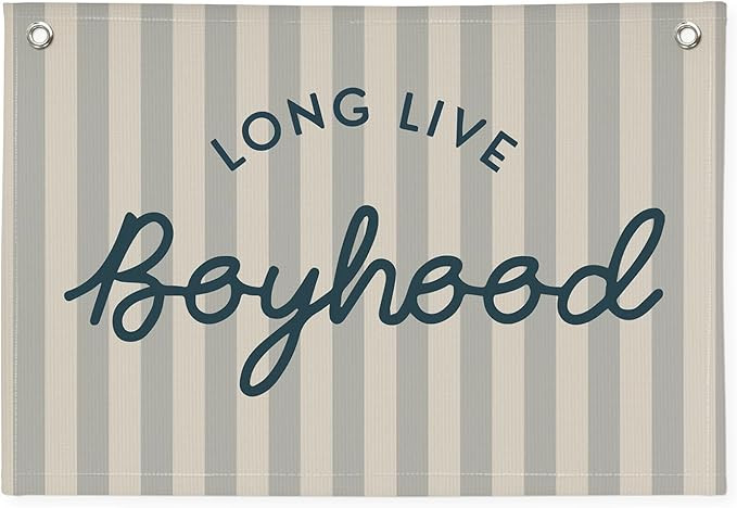 Long Live Boyhood Banner Boy Room Decor, Banner Flag Nursery Playroom Wall Decor for Boys Bedroom... | Amazon (US)