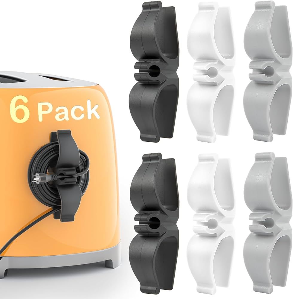6 Pack Cord Organizer for Kitchen Appliances, Appliance Cord Organizer stick on, Small Kitchen Appli | Amazon (US)