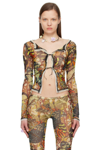 Yellow Butterfly Cardigan | SSENSE