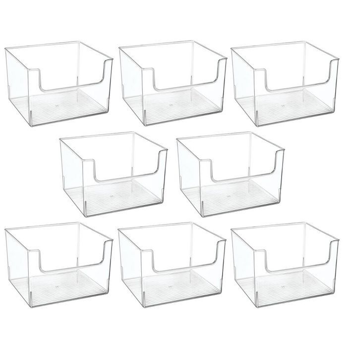mDesign Plastic Food Storage Organizer Bin for Kitchen, 8 Pack | Target