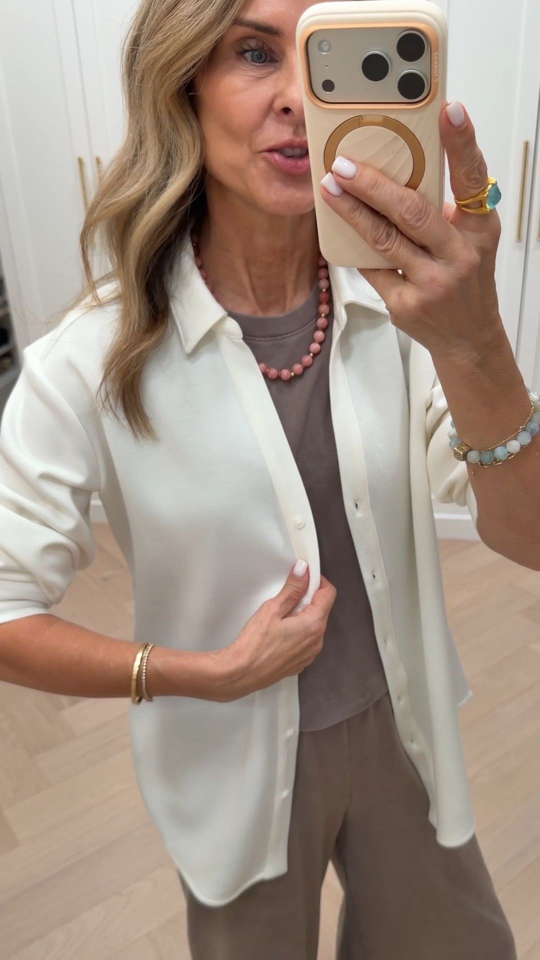  Spanx newly released Airessential button-up! Yes, matching shorts too! Discount code Fashionedlifexspanx for new orders. 

@Spanx 

#LTKootd #LTKActive #LTKOver40