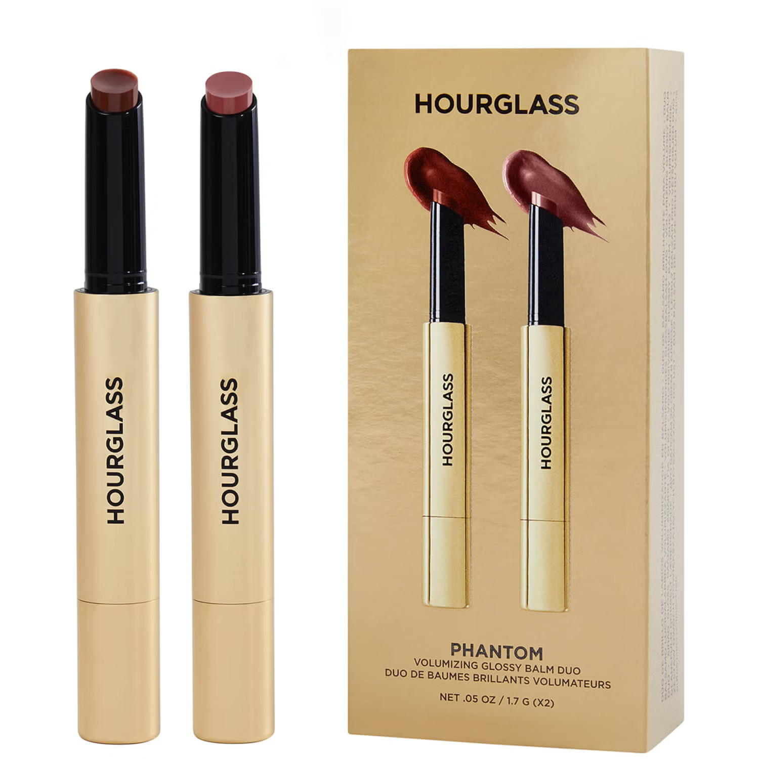 HOURGLASS Phantom Volumizing Glossy Balm Duo | Cult Beauty
