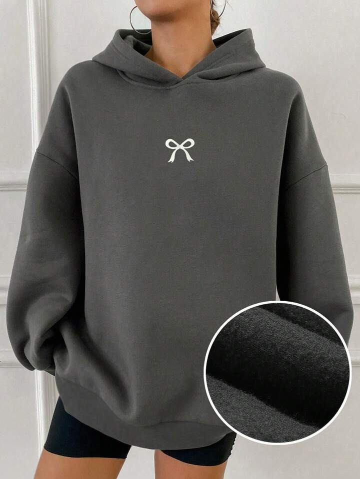 DAZY 1pc Unisex Casual Thermal Lined Plain Hoodie , Women Blank Hoodie Sweatshirt,Long Sleeve Top... | SHEIN