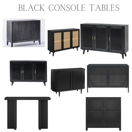 Black console tables 

#LTKstyletip #LTKsalealert #LTKhome