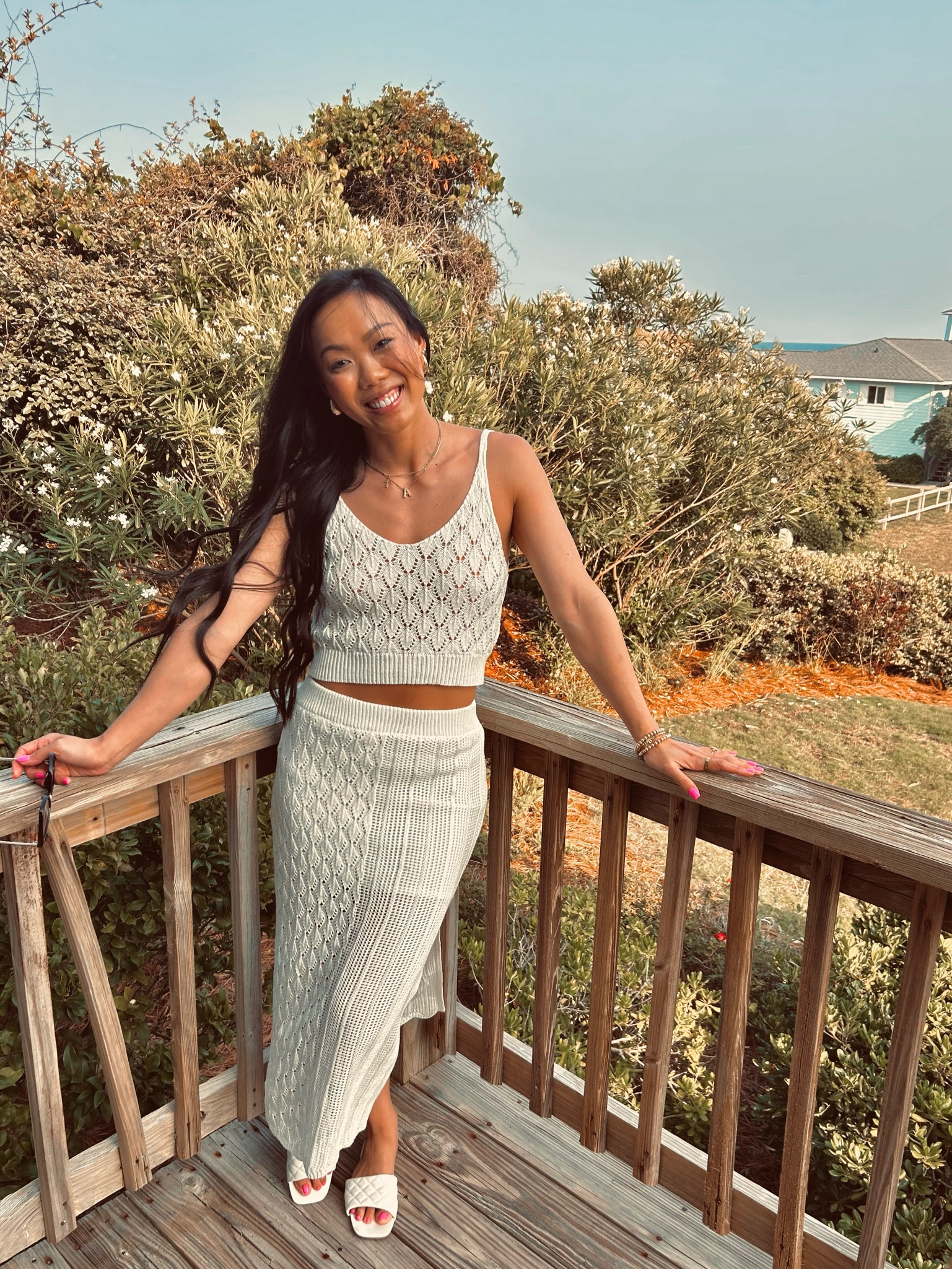 Matching knit set
True to size
Perfect knit weight for summer
Mix and match pieces
5’5”, 125 lbs
32b
25 inch waist #europeanwardrobe #summermatchingsets #knitset #bridetobe #whiteoutfit #whiteskirt

#LTKtravel #LTKwedding #LTKeurope