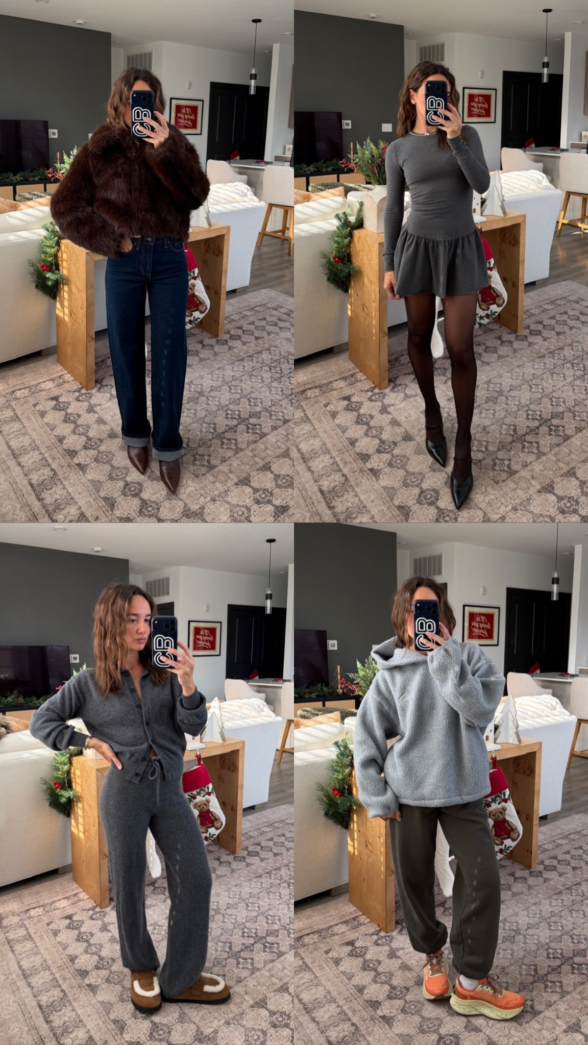 Aritzia sale + holiday inspo! Sizes below:

Chamonix Coat: XS
Remy Jeans: 24 (no stress dark blue)
Cashmere Pant: XS (heather charcoal)
Princely Cardigan: S 
Figurine Dress: XS
Polartec Hoodie: S
Sweatfleece Jogger: S (vintage dark olive)

@aritzia #aritziapartner #ad