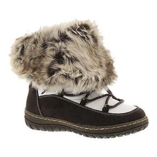 Women's Wanderlust Liv Waterproof Snow Boot Brown/White Suede | Bed Bath & Beyond