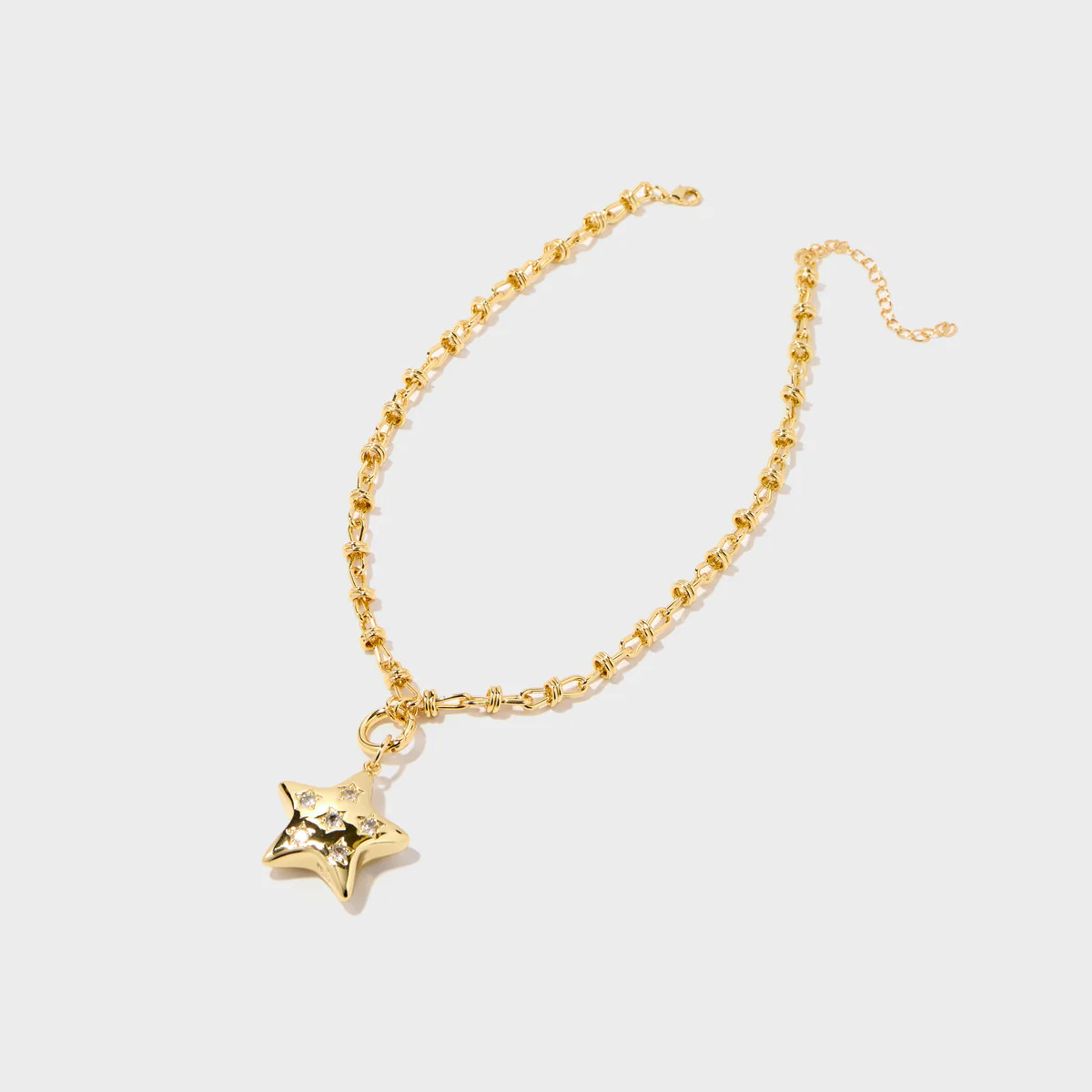Fancy Puffy Star Charm Necklace Set | Allie + Bess