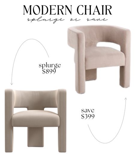 Modern accent chair splurge or save. Budget friendly furniture finds. For every budget. Organic modern, traditional, mid century modern, boho chic, coastal home. Amazon home finds, modern farmhouse style, budget decor, splurge or save favorites.

#LTKFind #LTKhome #LTKstyletip