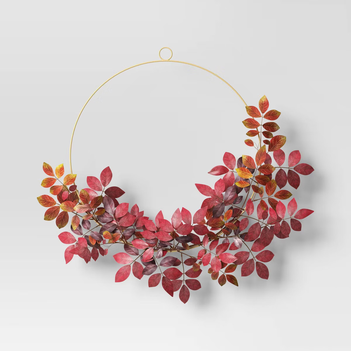 Ring Leaf Wreath Red - Threshold™ | Target