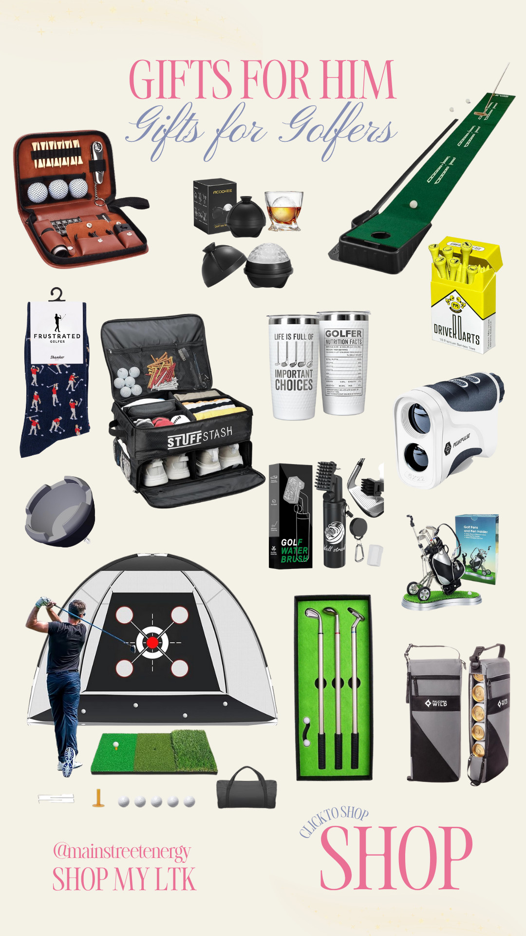 Holiday Gifts for Him- Gifts for Golfers  

 #LTKGiftGuide #LTKHoliday #LTKMens