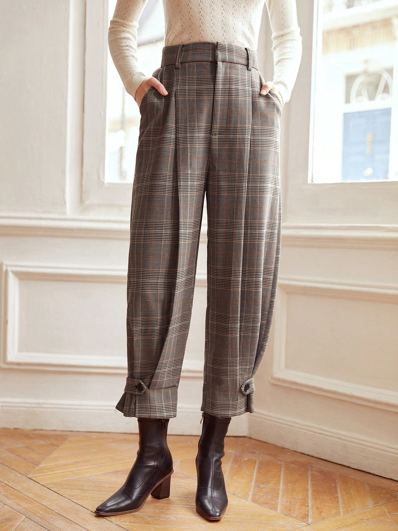 MOTF PREMIUM VISCOSE RELAXED FIT TAPERED PANTS | SHEIN