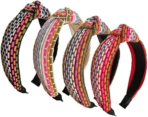 BLAISTER Headbands for Women knotted Head Bands Fashion Boho Hair Bands Hair Hoops Women Headband... | Amazon (US)