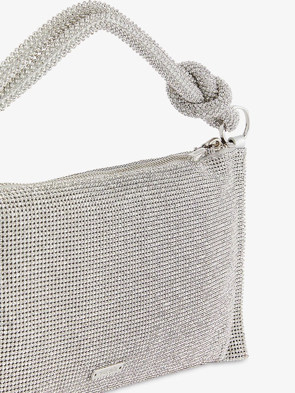Hera nano crystal-embellished shoulder bag | Selfridges