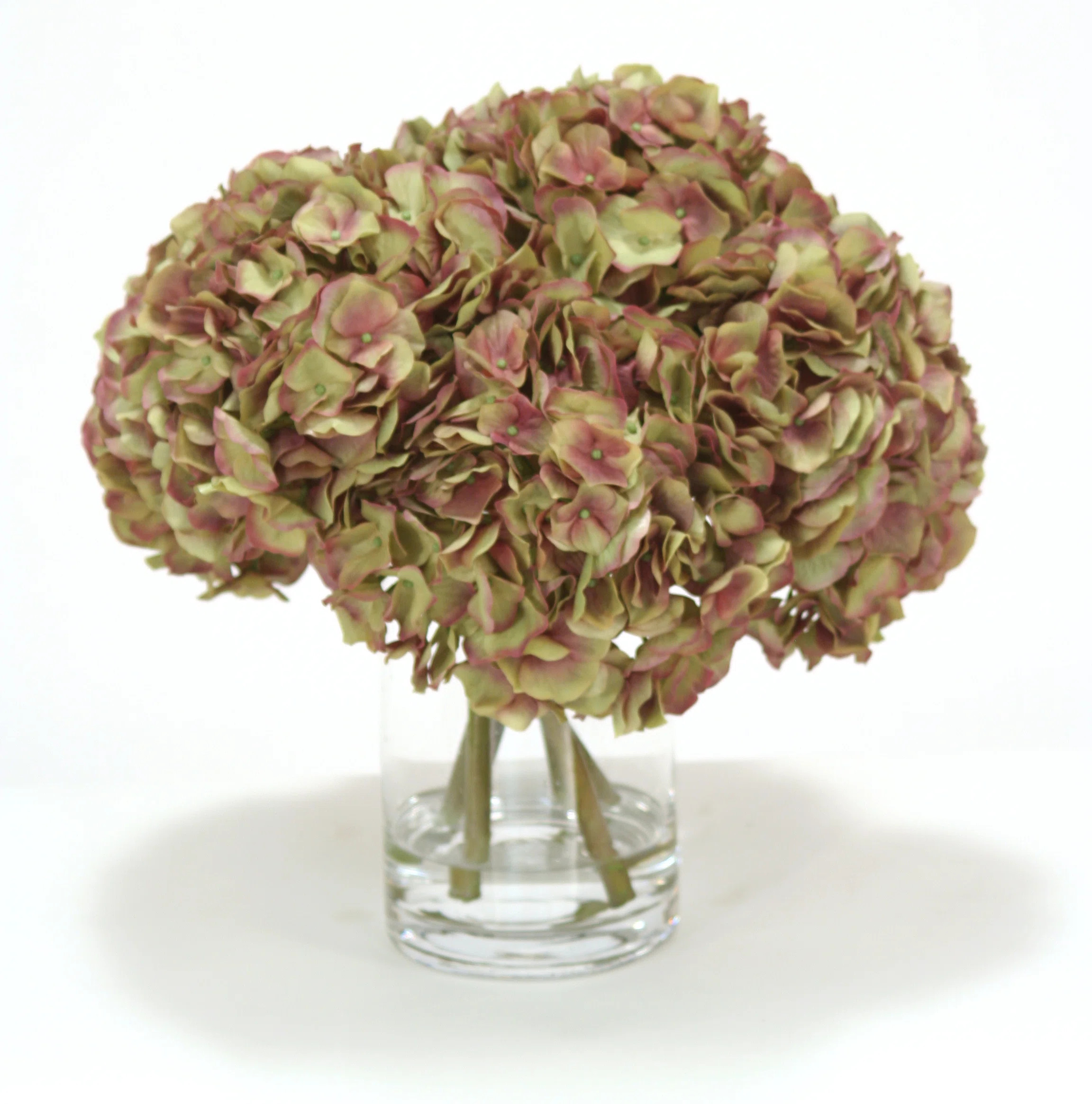 Hydrangeas in Cylinder Vase | Wayfair North America