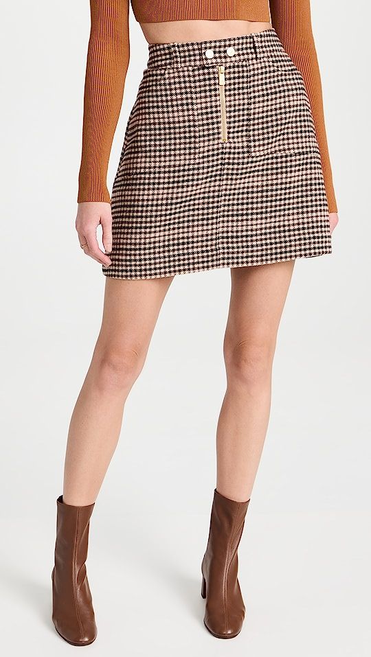 Miniskirt In Heritage Check | Shopbop