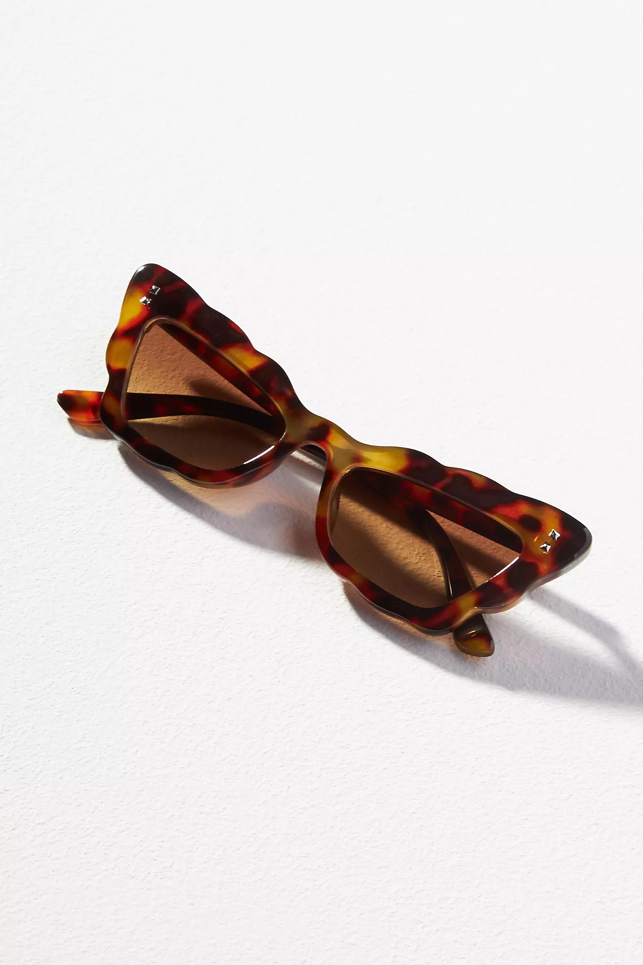 Scallop Cat-Eye Sunglasses | Anthropologie (US)