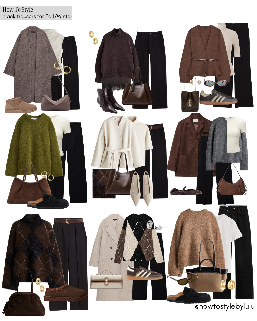 9 ways to style black trousers for Fall and Winter🖤

#LTKwinter #LTKstyletip #LTKautumn