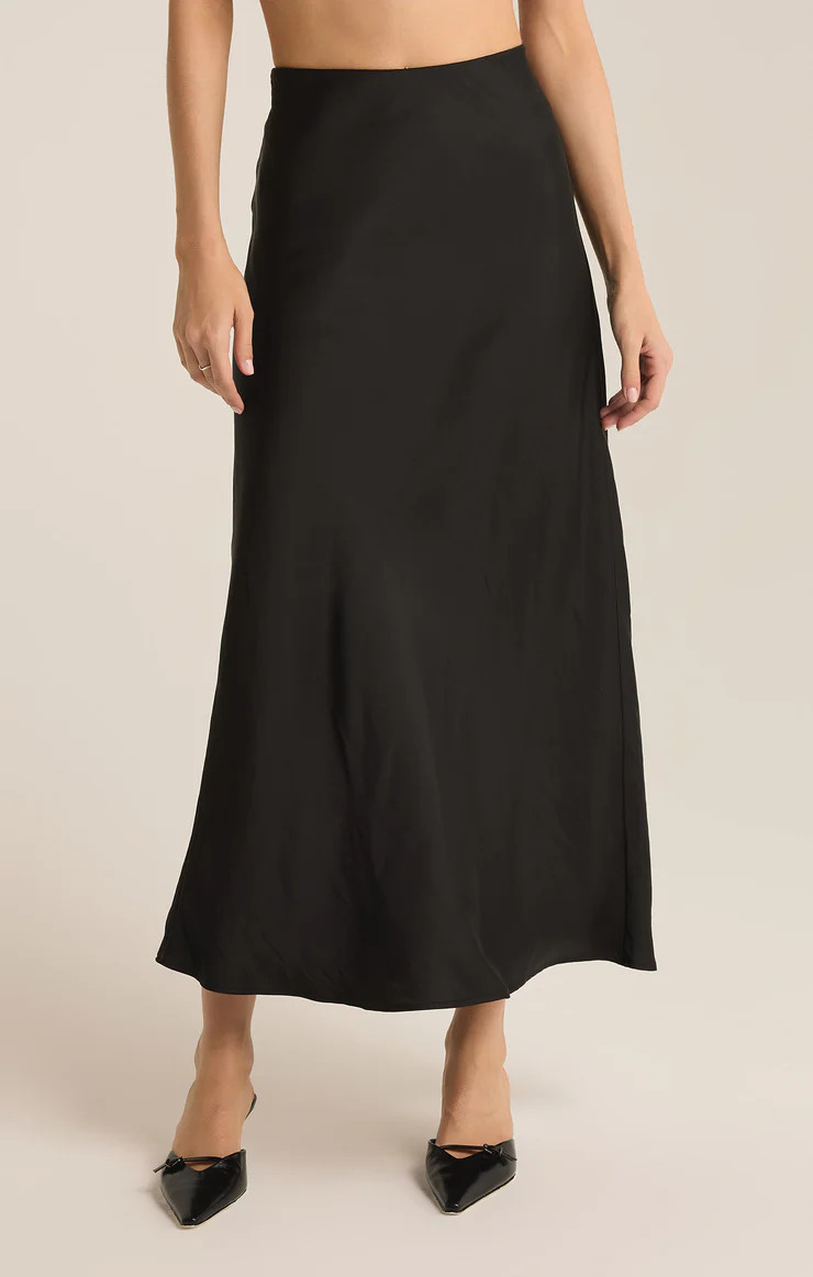 Europa Luxe Sheen Midi Skirt | Z Supply