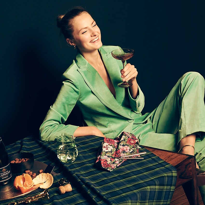 Limited-edition tablecloth in Black Watch tartan | J. Crew US