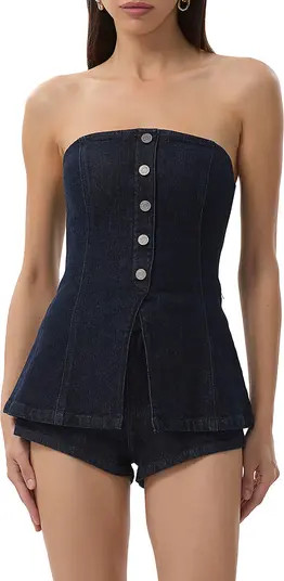 Janie Strapless Denim Top | Nordstrom