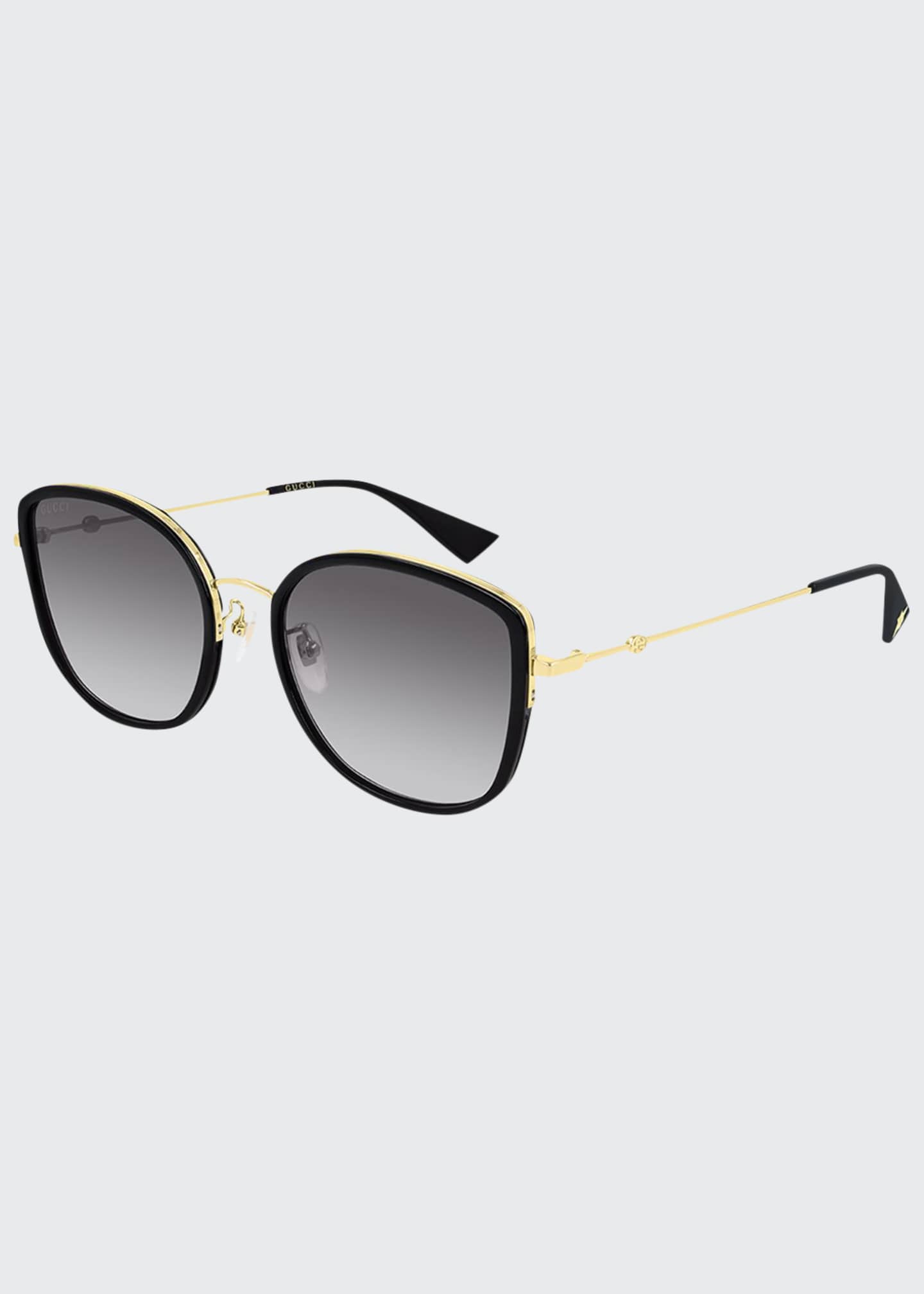 Gucci Square Metal Sunglasses | Bergdorf Goodman