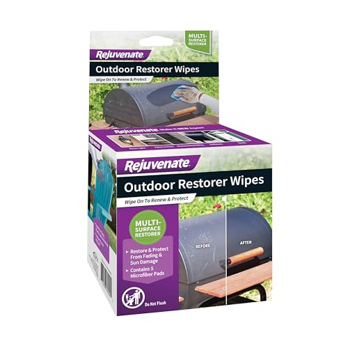Rejuvenate Outdoor Restorer Wipes, 5 Count, Individually-Wrapped Pre- Saturated Microfiber Wipes ... | Amazon (US)