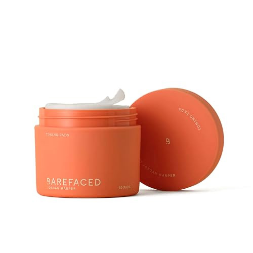 Barefaced Toning Pads (60 count) - Exfoliating Face Pads with 2% Glycolic Acid & Salicylic Acid - Brightens & Cleanses Skin, Clears Pores, Reduces Fine Lines & Wrinkles | Amazon (US)
