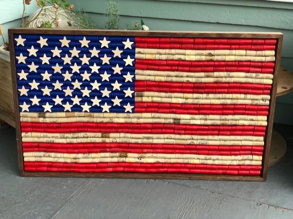 Wine Cork American Flag-america-wine Lovers-american Flag-wall | Etsy | Etsy (US)