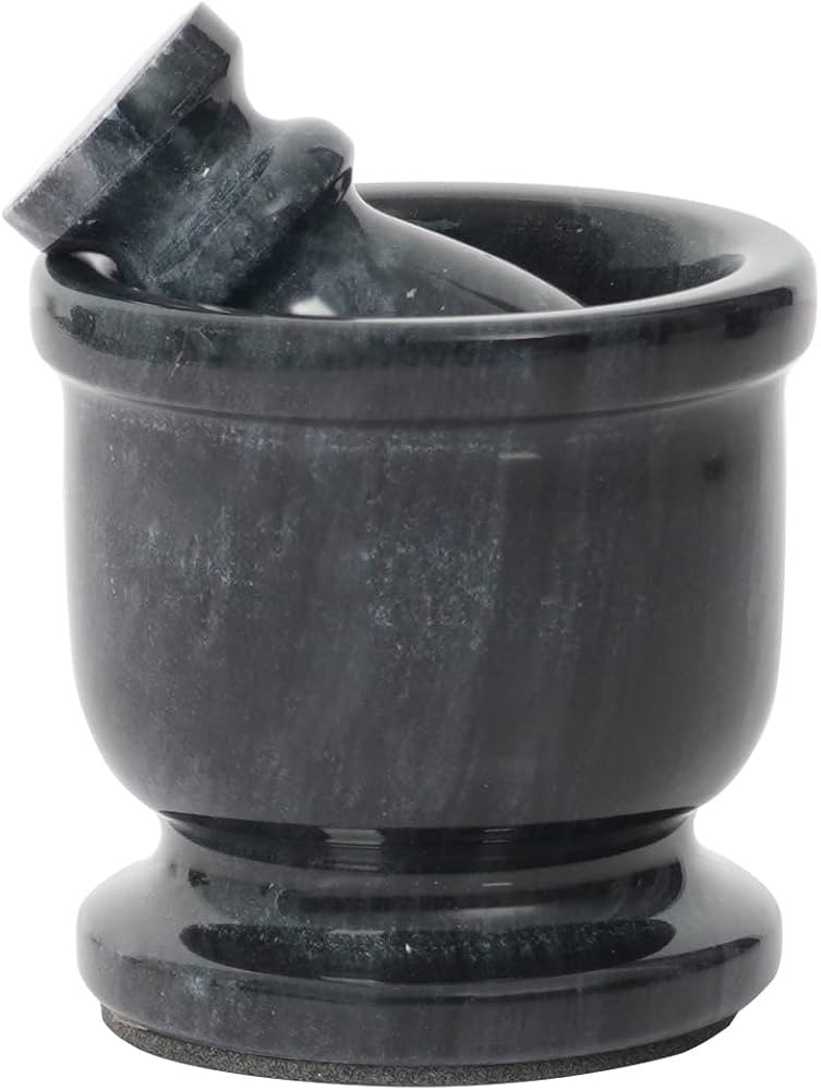 Radicaln Marble Mortar and Pestle Set Black Palm Size 2.5" Handmade Portable Mortar and Pestle | ... | Amazon (US)