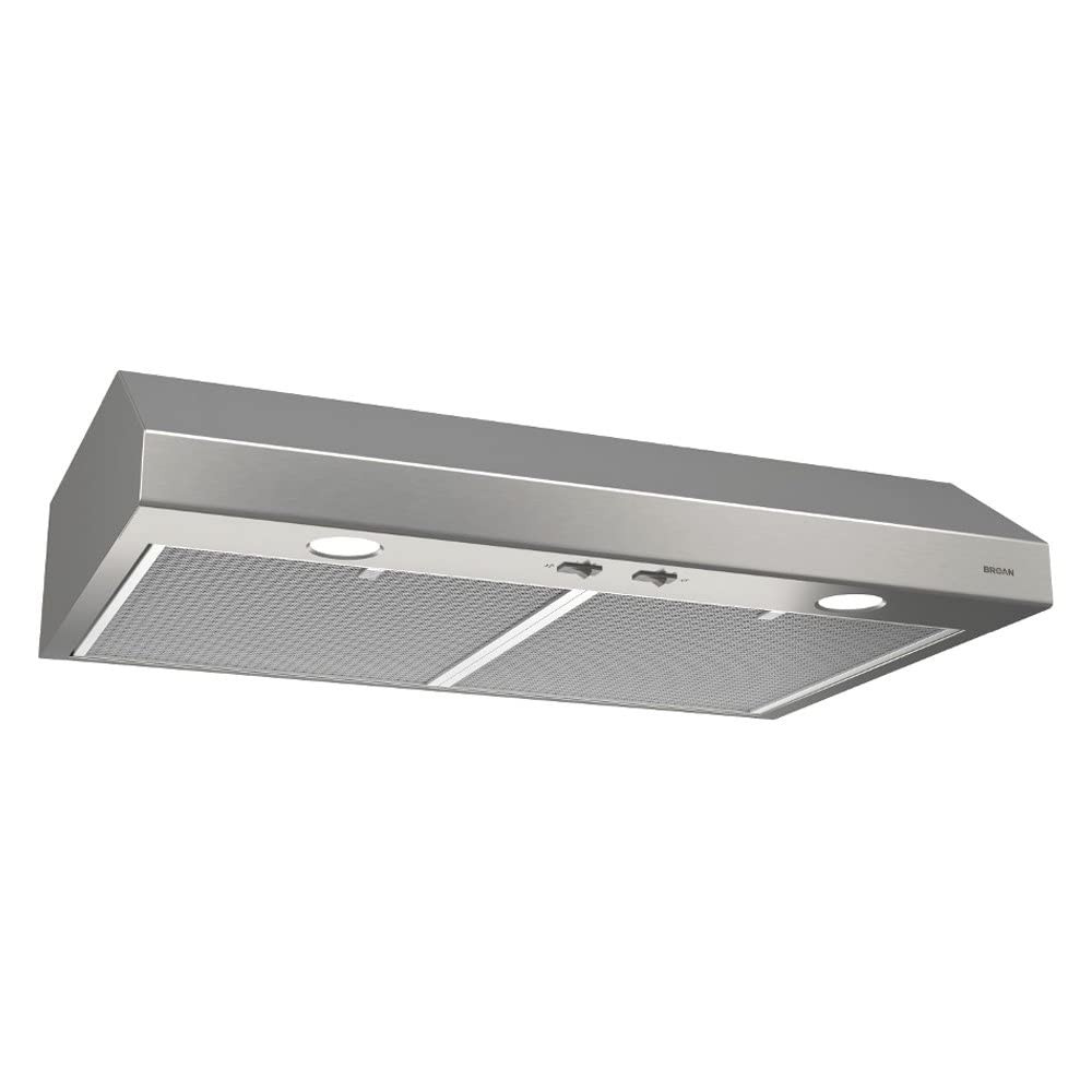 Broan-NuTone BCSD130SS Glacier Range Hood with Light, Exhaust Fan for Under Cabinet, Stainless St... | Amazon (US)