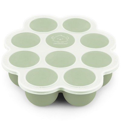 Prep Silicone Baby Food Freezer Tray with Clip-on Lid, 2oz x 10 Silicone Freezer Molds, BPA-Free Baby Food Storage (Sage) | Target