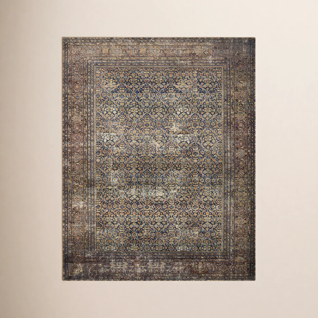 Amber Lewis x Loloi Morgan Denim / Multi Area Rug | Wayfair North America