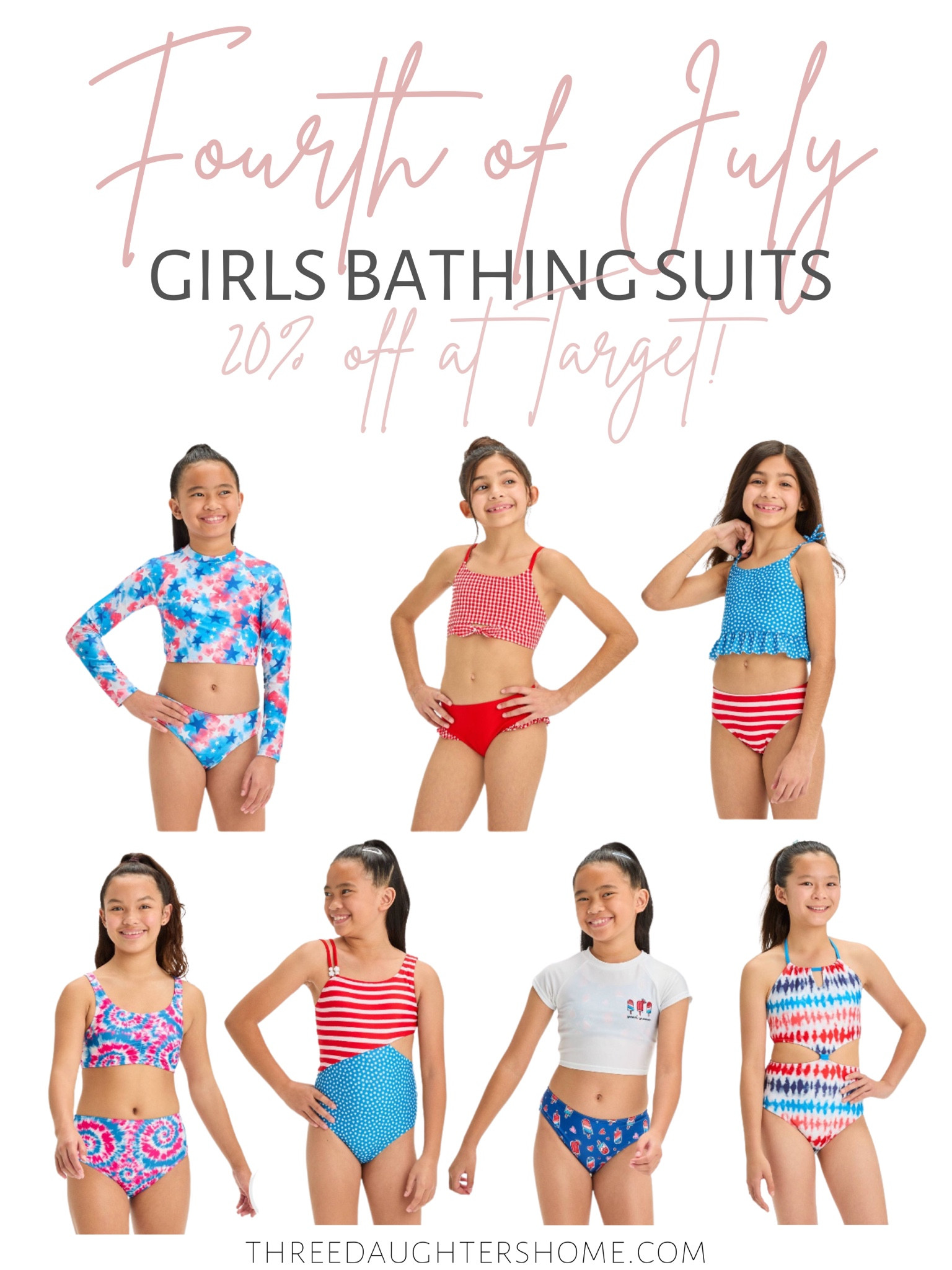 Since I was on the search, I figured I’d round up Target’s 4th of July girls bathing suits! All their suits are 20% off currently!


swim, swimsuits, girls swimsuits, Fourth of July, patriotic swim, pool party 

#LTKSummerSales #LTKKids #LTKSwim