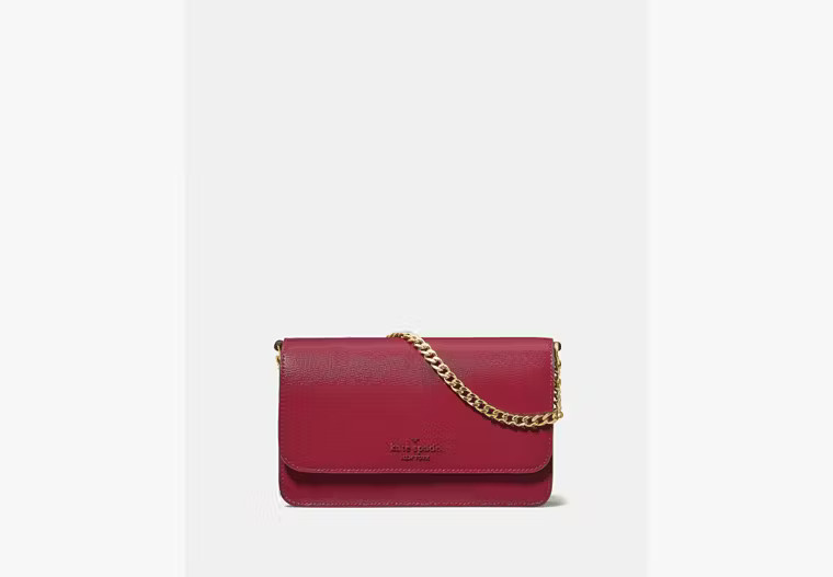 Kate Spade Madison Willow Mini Flap Crossbody, Red Jam | Kate Spade Outlet