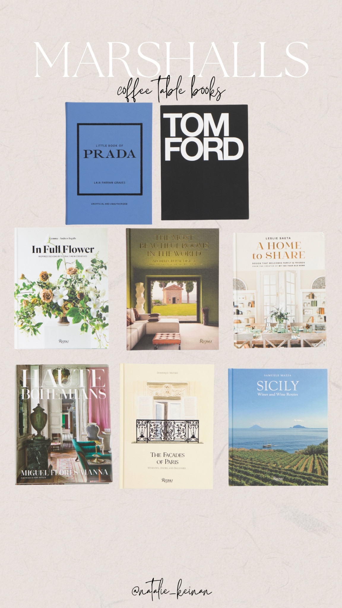 Coffee table books at Marshalls! Home decor, sale alert, Tom ford, Prada 

#LTKsalealert #LTKhome #LTKFind
