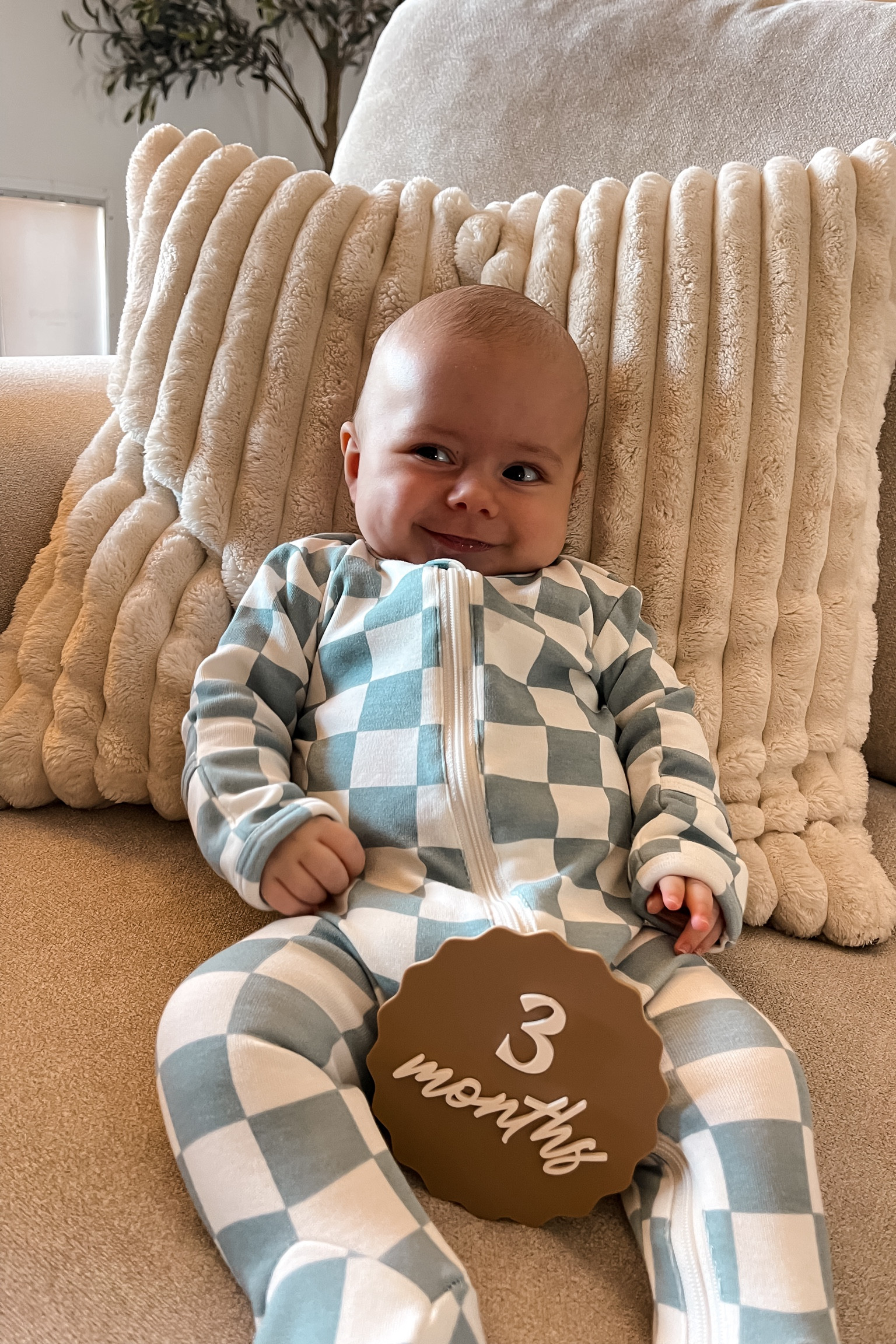 Blueberry muffin checkerboard jammies from my favorite baby apparel website Spearmintlove 🫐🥧 

#LTKFamily #LTKKids #LTKBaby