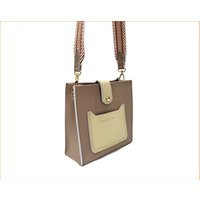 Leather Purse, Crossbody Bag, Two Tone Unique Purse With Cotton Webbing Strap, Made in South Carolina | Etsy (US)