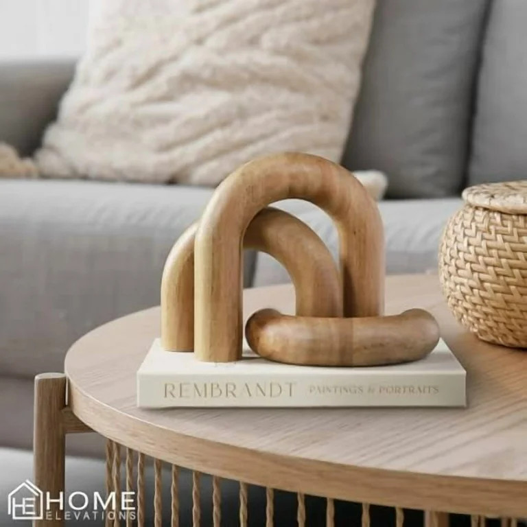 Wooden Arch Decor Set of 3 - Shelf Decor Aesthetic for Coffee Tables, Bookshelves, & Entryways - ... | Walmart (US)