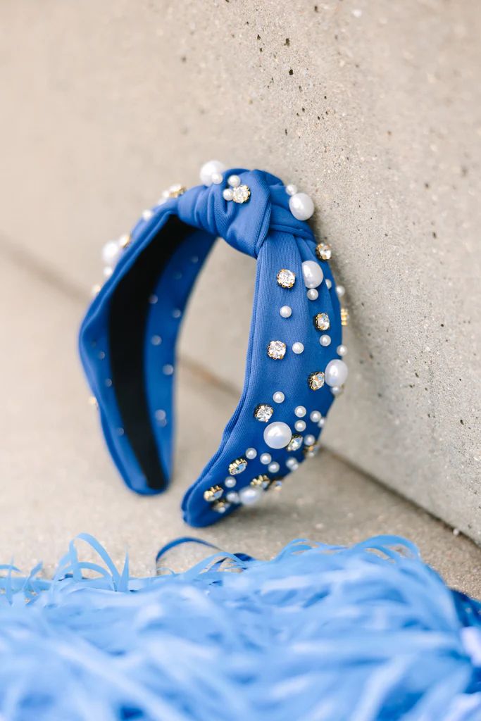 All In Blue Embellished Headband | The Mint Julep Boutique