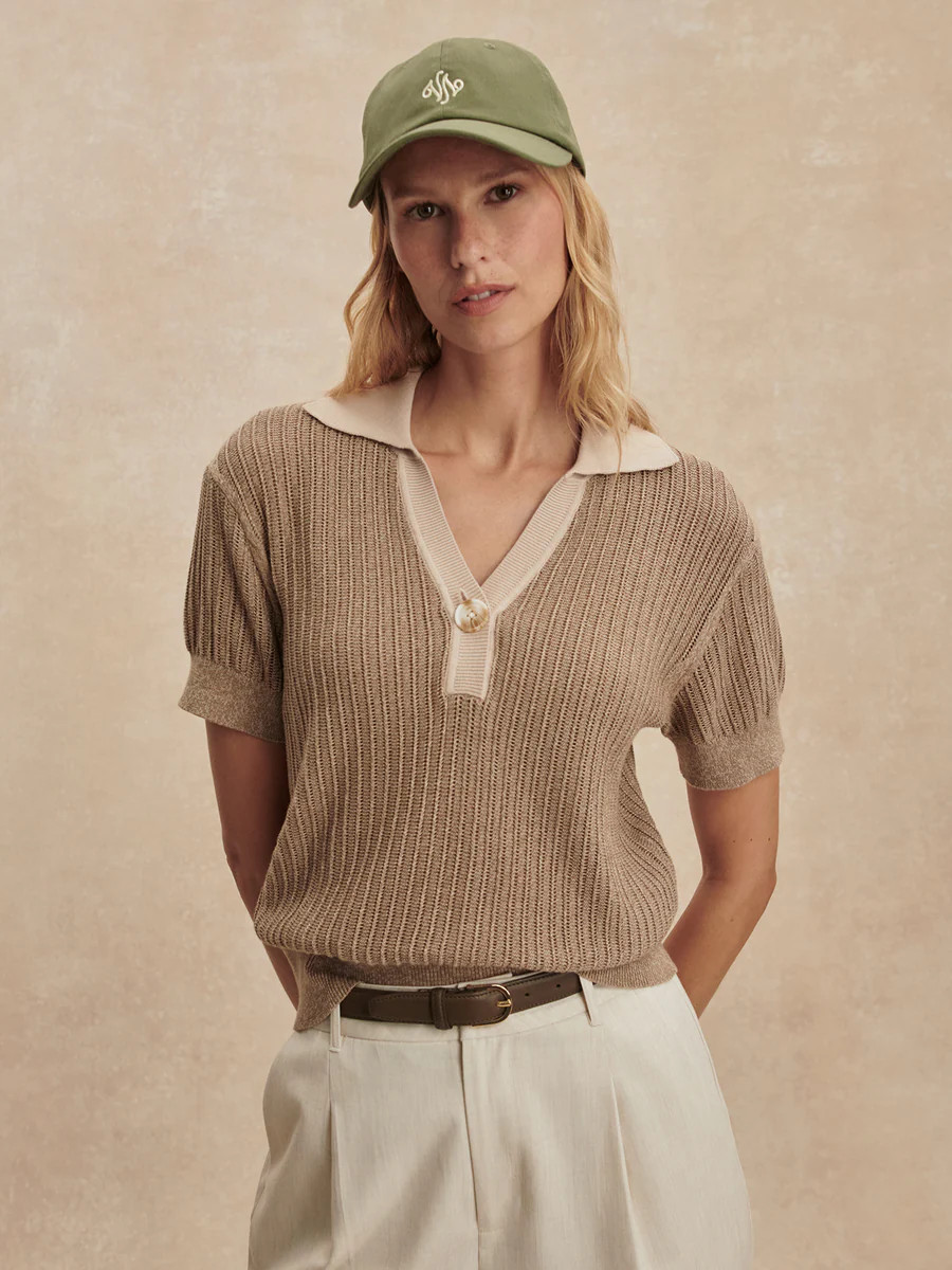 Perrine Knit Polo Shirt | Varley US | Varley US