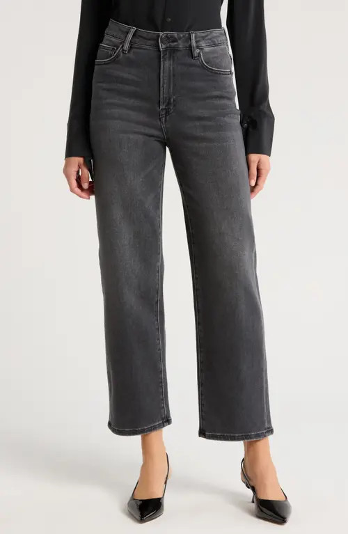 HIDDEN JEANS Relaxed Straight Leg Jeans in Charcoal at Nordstrom, Size 27 | Nordstrom