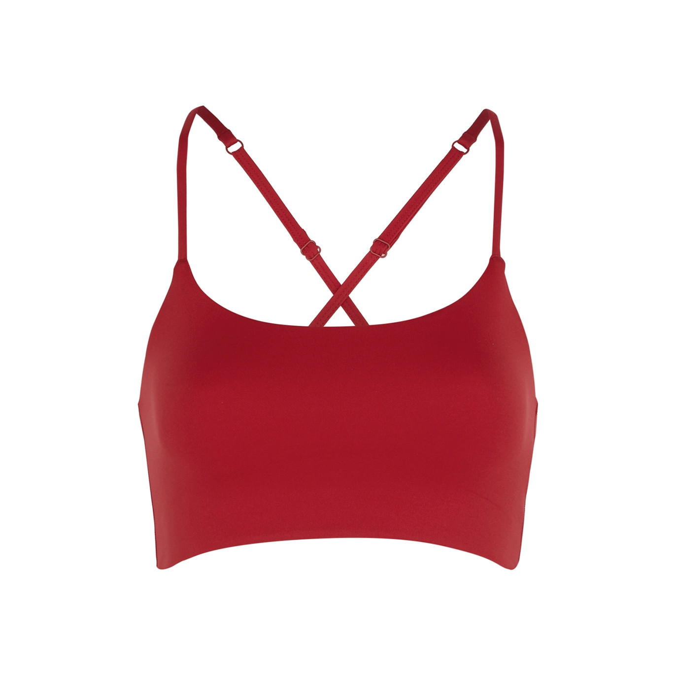 Girlfriend Collective Juliet Bra Top - RED - S | Harvey Nichols (Global)