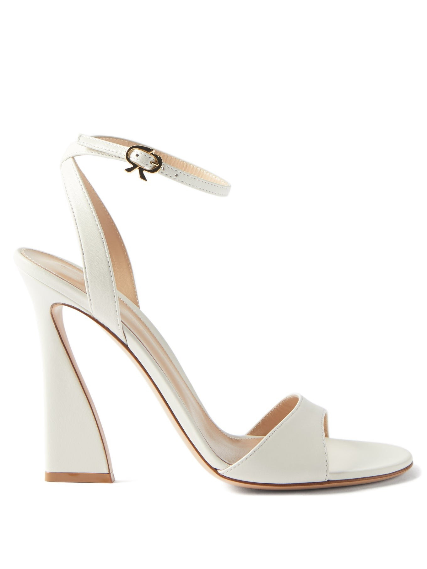 Aura 105 flared-heel leather sandals | Matches (APAC)