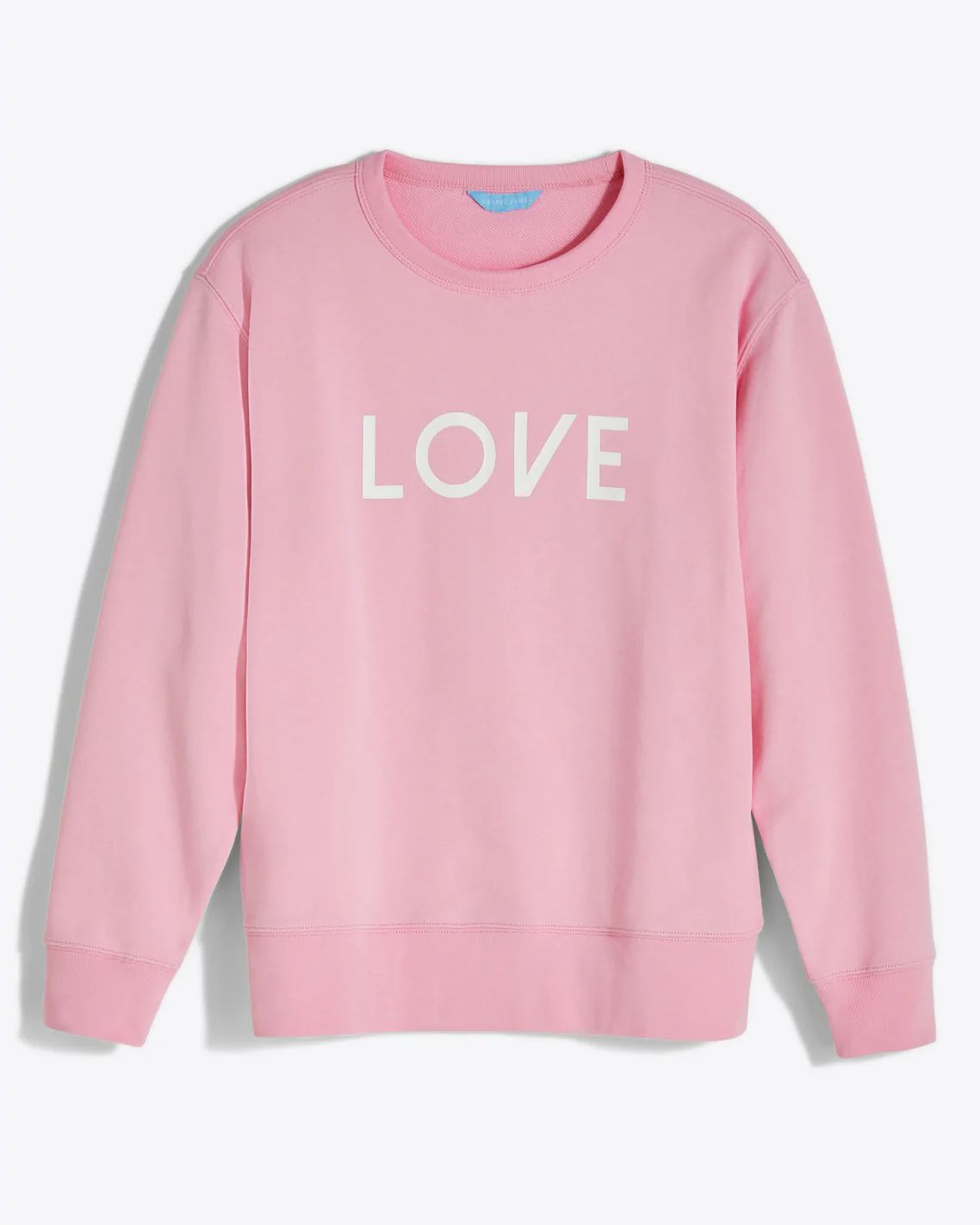 Love Drop Shoulder Sweatshirt in Light Pink | Draper James (US)