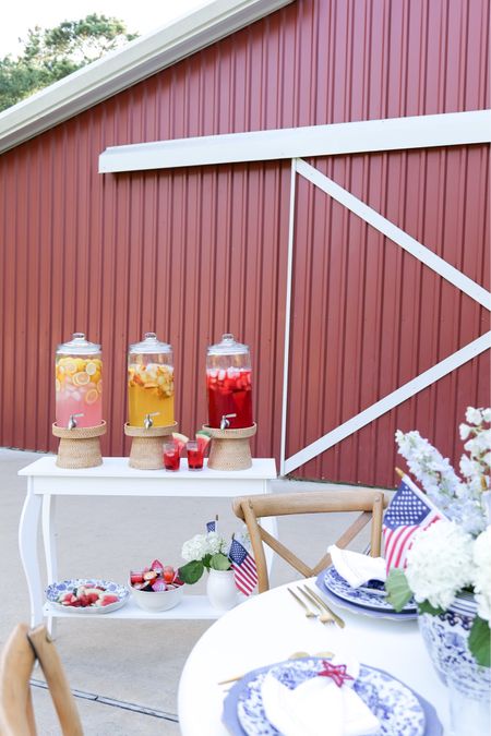 As Independence Day is quickly approaching, it’s time to start planning for your 4th of July festivities! To me, one of the most important aspects of any successful holiday gathering is a well-crafted tablescape. Whether you’re hosting the typical backyard barbecue, an indoor dinner party, or a picnic on the beach, you can create a stunning tablescape to show off your patriotism and honor America’s birthday. In this blog post, we’ll explore some fun and creative ideas for designing the perfect 4th of July tablescape. This 4th of July, make your table sparkle, boom, and be the talk of the town!

#LTKSeasonal #LTKParties #LTKHome
