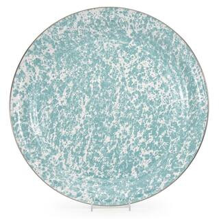 Golden Rabbit Sea Glass 20 in. Enamelware Serving Tray GL01 - The Home Depot | The Home Depot